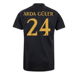Lacne Muži Futbalové dres Real Madrid Arda Guler #24 2023-24 Krátky Rukáv - Tretina